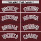 Custom Burgundy Classic Style Authentic Baseball Jersey