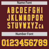 Custom Burgundy Classic Style Authentic Baseball Jersey