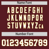 Custom Burgundy Classic Style Authentic Baseball Jersey