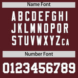 Custom Burgundy Classic Style Authentic Baseball Jersey