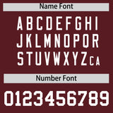 Custom Burgundy Classic Style Authentic Baseball Jersey