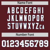 Custom Burgundy Classic Style Authentic Baseball Jersey