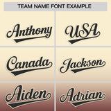 Custom Cream Burgundy Gradient Fashion Authentic Baseball Jersey