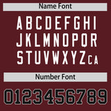 Custom Burgundy Cream Raglan Sleeves Authentic Baseball Jersey