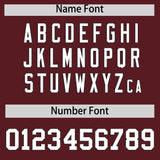 Custom Burgundy Gray Raglan Sleeves Authentic Baseball Jersey