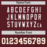 Custom Burgundy Classic Style Authentic Baseball Jersey