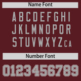 Custom Burgundy Classic Style Authentic Baseball Jersey