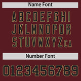 Custom Burgundy Classic Style Authentic Baseball Jersey