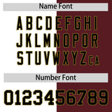 Custom White Burgundy Split Fashion Authentic Baseball Jersey
