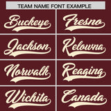 Custom Burgundy Classic Style Authentic Baseball Jersey