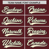 Custom Burgundy Classic Style Authentic Baseball Jersey