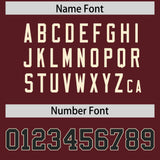 Custom Burgundy Classic Style Authentic Baseball Jersey