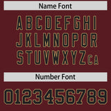 Custom Burgundy Classic Style Authentic Baseball Jersey