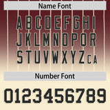 Custom Burgundy Cream Gradient Stripe Fashion Authentic Baseball Jersey