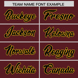 Custom Burgundy Classic Style Authentic Baseball Jersey