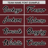 Custom Burgundy Classic Style Authentic Baseball Jersey