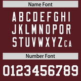 Custom Burgundy Classic Style Authentic Baseball Jersey