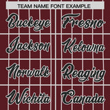 Custom Burgundy White Stripe Fashion Authentic Baseball Jersey