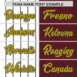 Custom White Burgundy Split Fashion Authentic Baseball Jersey