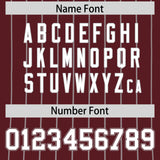 Custom Burgundy Gray Stripe Fashion Authentic Baseball Jersey