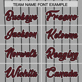 Custom Gray Black Stripe Fashion Authentic Baseball Jersey