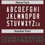 Custom Burgundy Cream Raglan Sleeves Authentic Baseball Jersey