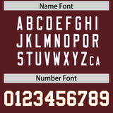 Custom Burgundy Classic Style Authentic Baseball Jersey