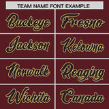 Custom Burgundy Classic Style Authentic Baseball Jersey