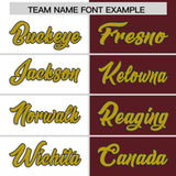 Custom White Burgundy Two Tone Striped Fashion Authentic Baseball Jersey