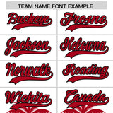 Custom White Red Graffiti Pattern Personalized Bossinia Style Authentic Baseball Jersey