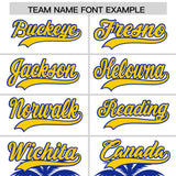 Custom White Royal Graffiti Pattern Personalized Bossinia Style Authentic Baseball Jersey