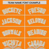 Custom Orange Gray Graffiti Pattern Personalized Bossinia Style Authentic Baseball Jersey