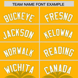 Custom Gold Old Gold Graffiti Pattern Personalized Bossinia Style Authentic Baseball Jersey