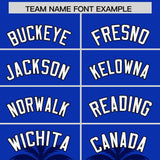 Custom Royal Navy Graffiti Pattern Personalized Bossinia Style Authentic Baseball Jersey