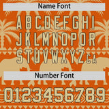 Custom Texas Orange Old Gold Graffiti Pattern Personalized Bossinia Style Authentic Baseball Jersey