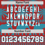 Custom Red Teal Graffiti Pattern Personalized Bossinia Style Authentic Baseball Jersey