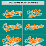 Custom Aqua Cream Graffiti Pattern Personalized Bossinia Style Authentic Baseball Jersey