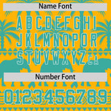 Custom Gold Bright Green Graffiti Pattern Personalized Bossinia Style Authentic Baseball Jersey