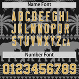 Custom Black Gray Graffiti Pattern Personalized Bossinia Style Authentic Baseball Jersey