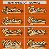 Custom Texas Orange Old Gold Graffiti Pattern Personalized Bossinia Style Authentic Baseball Jersey