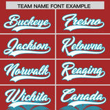 Custom Red Teal Graffiti Pattern Personalized Bossinia Style Authentic Baseball Jersey