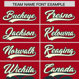 Custom Red Midnight Green Graffiti Pattern Personalized Bossinia Style Authentic Baseball Jersey
