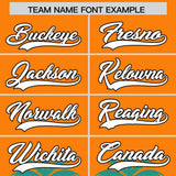 Custom Orange Bright Green Graffiti Pattern Personalized Bossinia Style Authentic Baseball Jersey
