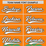 Custom Orange Green Graffiti Pattern Personalized Bossinia Style Authentic Baseball Jersey