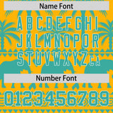 Custom Gold Bright Green Graffiti Pattern Personalized Bossinia Style Authentic Baseball Jersey