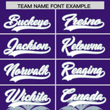 Custom Purple Silver Graffiti Pattern Personalized Bossinia Style Authentic Baseball Jersey