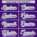Custom Purple Light Purple Graffiti Pattern Personalized Bossinia Style Authentic Baseball Jersey