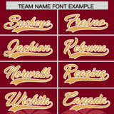 Custom Crimson Light Red Graffiti Pattern Personalized Bossinia Style Authentic Baseball Jersey