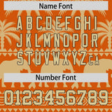 Custom Texas Orange Old Gold Graffiti Pattern Personalized Bossinia Style Authentic Baseball Jersey
