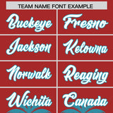 Custom Red Teal Graffiti Pattern Personalized Bossinia Style Authentic Baseball Jersey